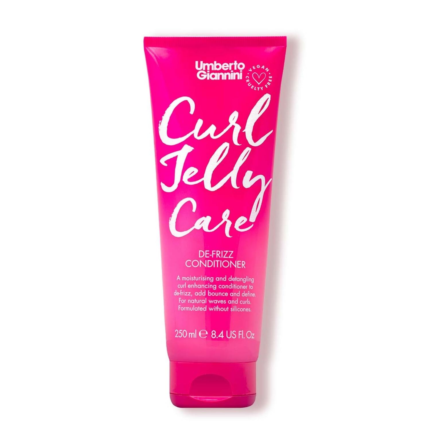 Umberto Giannini Curl Jelly Care, Vegan &amp; Cruelty Free De-Frizz Conditioner for Curly or Wavy Hair, 250 ml