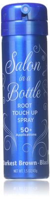 Salon In A Bottle - Instant Temporary Root Concealer Spray To Cover Up Roots And Gray Between Salon Trips - Professional Quality Spray Bottle For Hair Products For Women And Men - Darkest Brown/Black