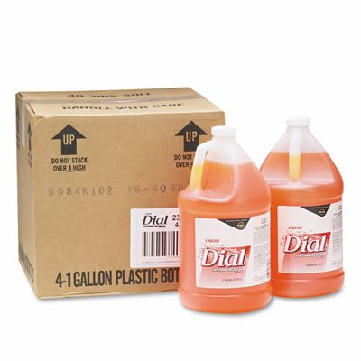 Dial Liquid Antimicrobial Soap, Gold, 4 Gallons per case