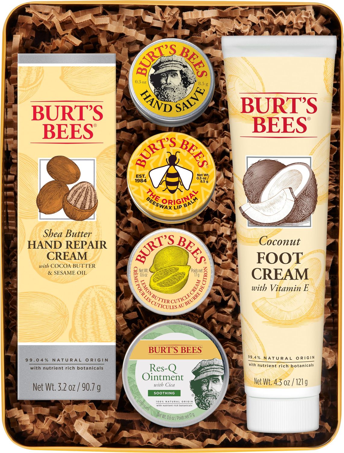 Burt&#39;s Bees Christmas Stocking Stuffers Gift Set - 6 Classic Products