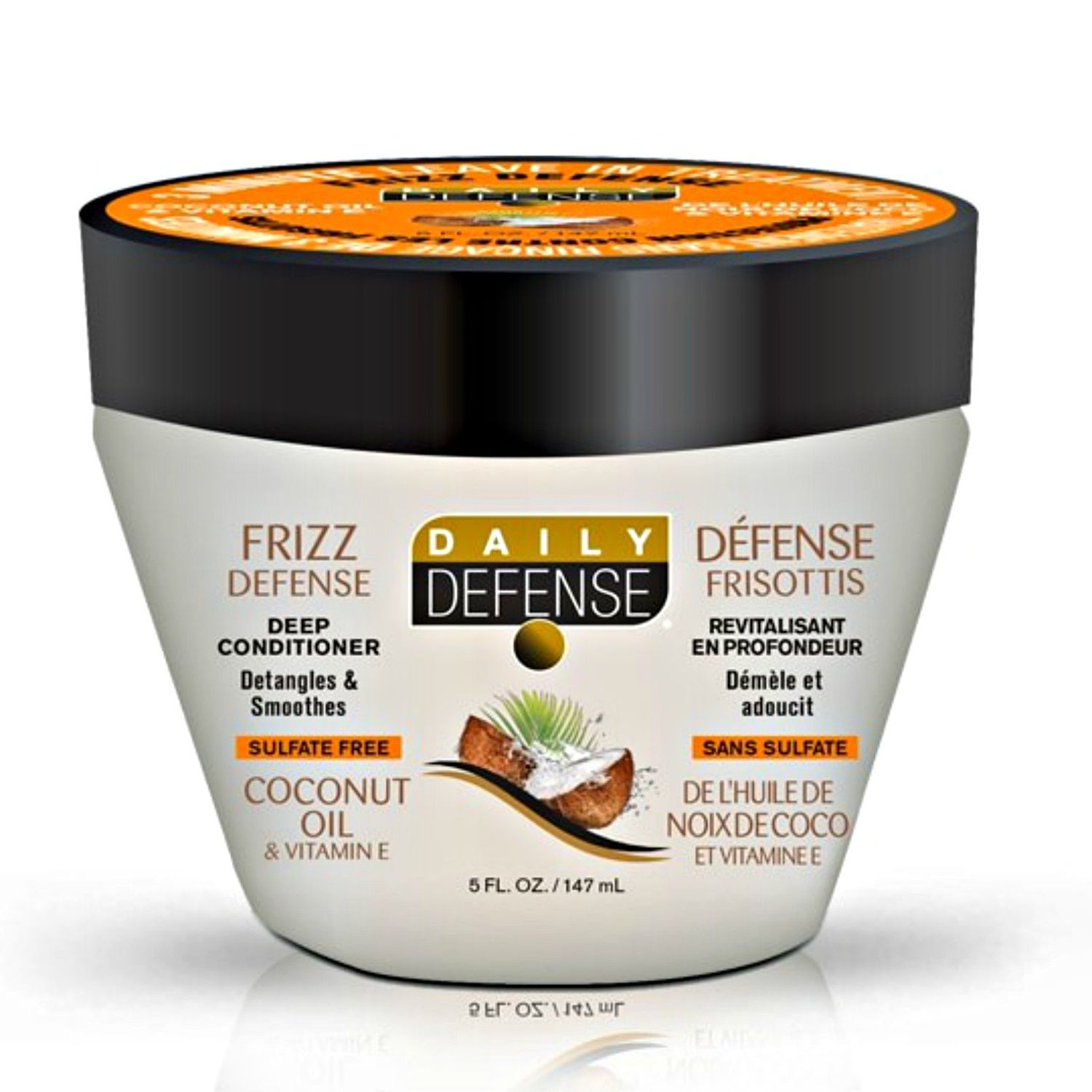 Daily defense 3 minute hair conditioner coconut oil 5 fluid ounce