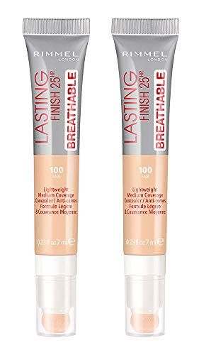 Rimmel Lasting Finish Breathable Concealer, Fair, 0.23 Fl Oz, Pack of 2