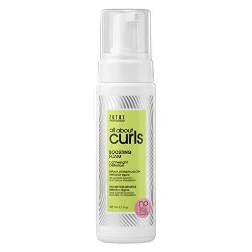All About Curls Boosting Foam | Lightweight Definition Hold | Curly Hair Products | Volumizing Extra Fullness &amp; Body | All Curly Hair Types | Vegan &amp; Cruelty Free | Sulfate Free | 6.7 Fl Oz