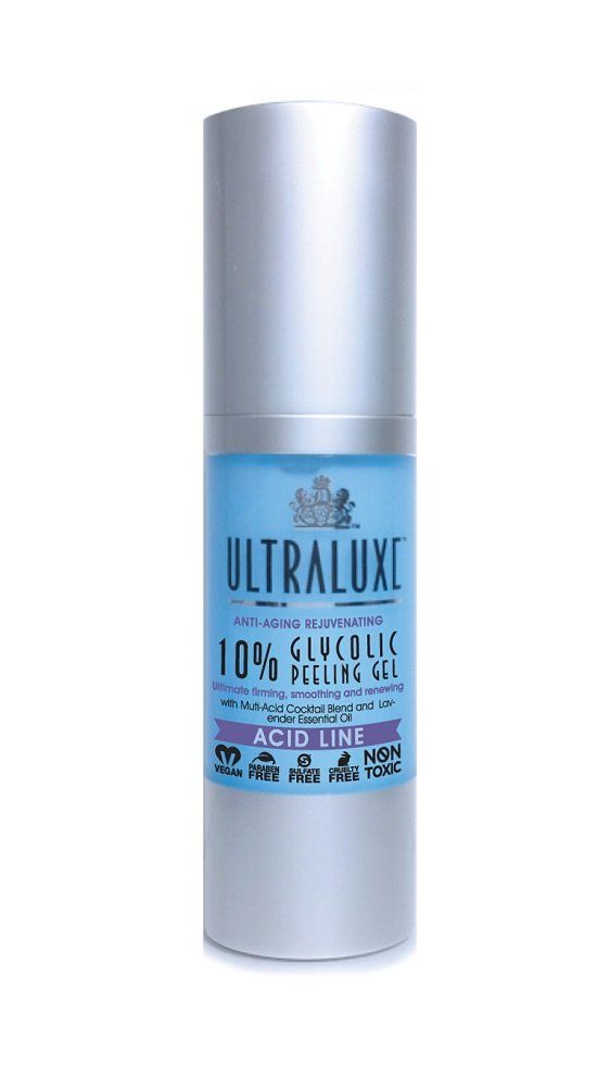 ULTRALUXE SKIN CARE Anti-Aging Rejuvenating 10% Glycolic Peeling Gel, 1 oz