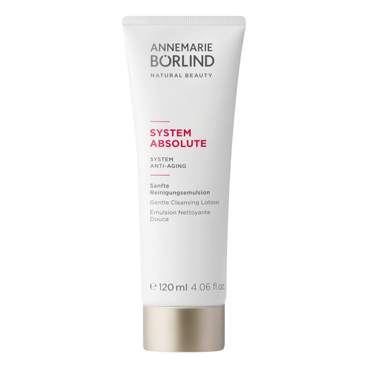 ANNEMARIE BRLIND - SYSTEM ABSOLUTE Gentle Cleansing Lotion - Vitamin A + C + E Natural Vegan Face Cleanser - Removes Impurities and Makeup with Mild Tensides - 4.06 Fl. Oz.