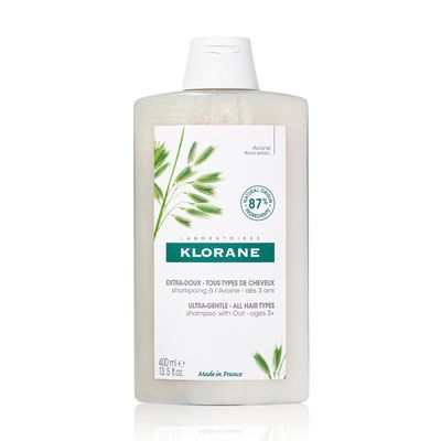 Klorane Ultra-Gentle Shampoo with Oat Milk, Sulfate-Free, Dermatologist and Pediatric Tested, Hypoallergenic, Vegan, Plant-based, Biodegradable