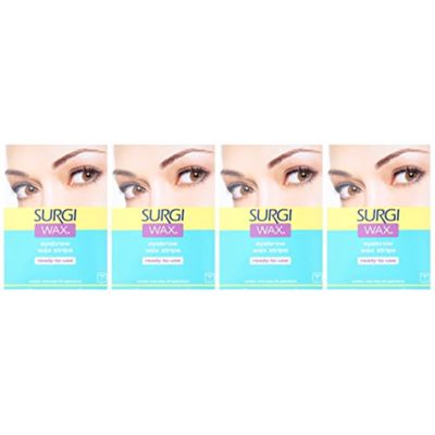 Surgi-Wax Brow Shapers For Brows, 28 Strips (pack of 4)