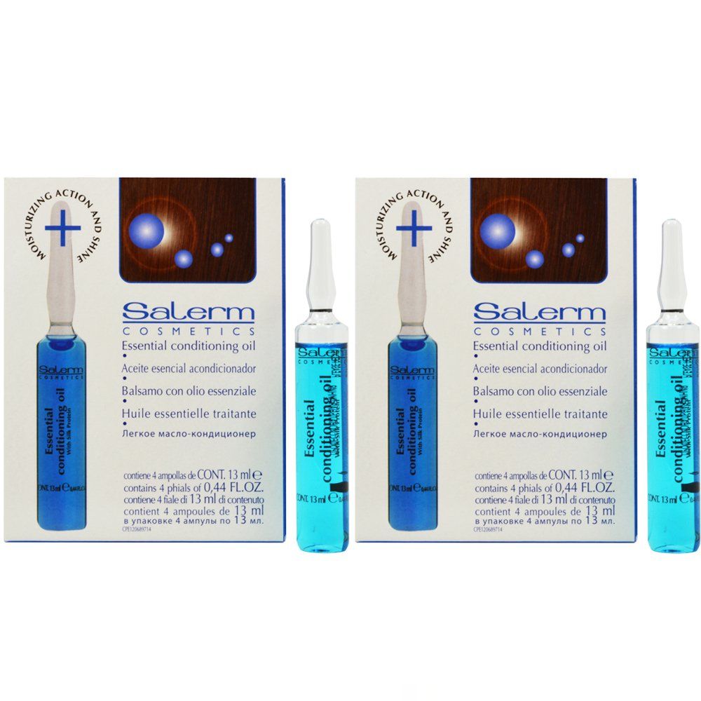 Salerm Essential Conditioning Oil 0.44oz x 4 Applications&quot;Pack of 2&quot;