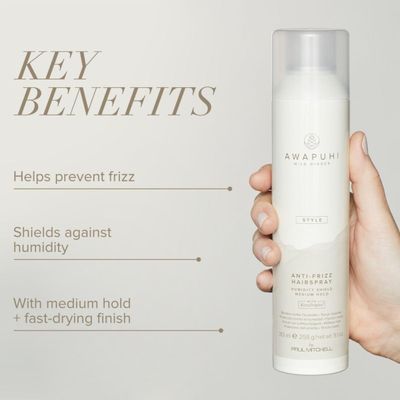 Awapuhi Wild Ginger by Paul Mitchell Anti-Frizz Hairspray, Humidity Shield, Medium Hold, For All Hair Types , 9.1 oz.