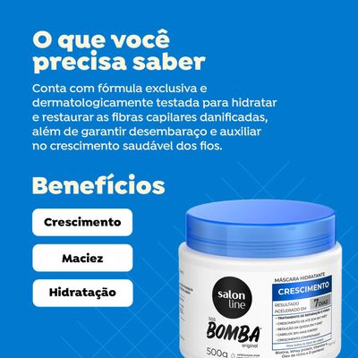 Salon Line Hair Conditioner - SOS Bomba (Original) - 500g - Moisturizing Mask