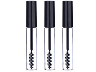Sinen 3pcs 10ml Empty Mascara Tube Wand Eyelash Cream Container Bottle with 3 Rubber Inserts 3 Funnels 3 Transfer Pipettes