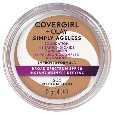 COVERGIRL &amp; Olay Simply Ageless Instant Wrinkle-Defying Foundation, Medium Light