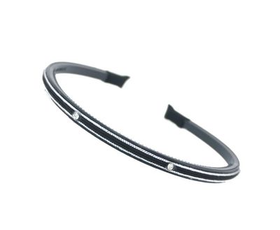 Caravan Cord Head Band With Stone Silver + Cord