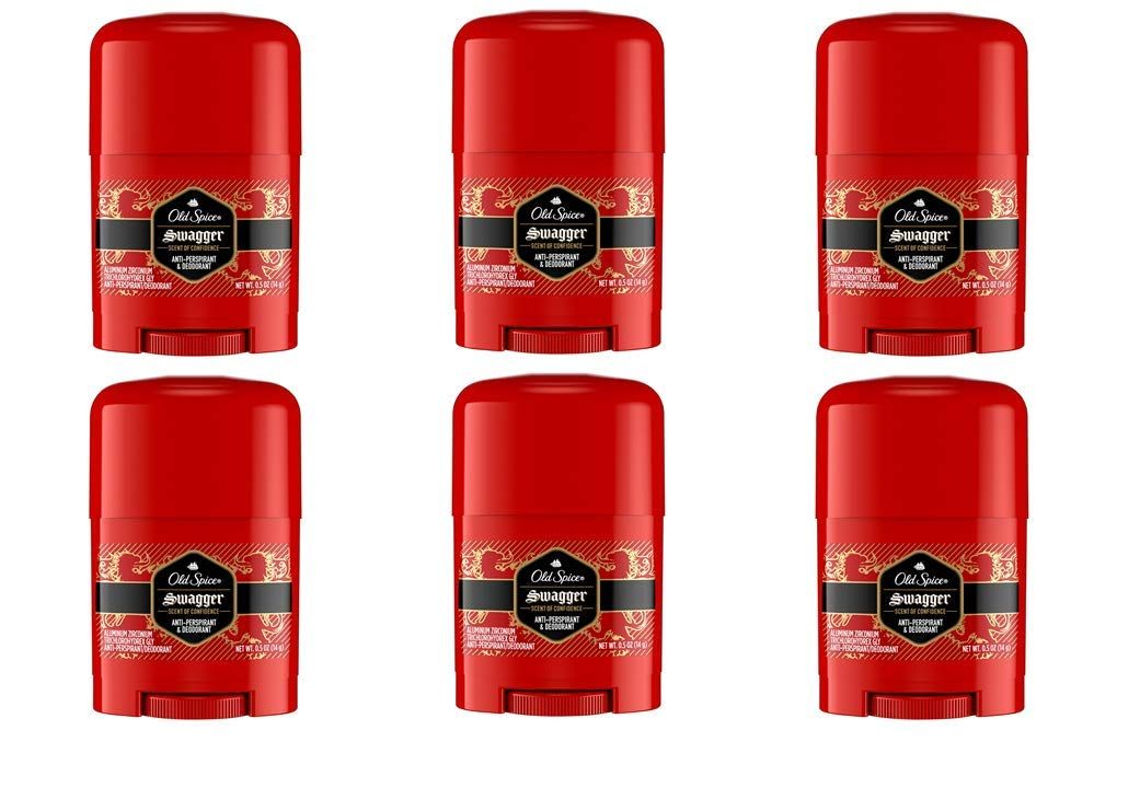 Old Spice Swagger Red Zone Collection Anti-Perpirant &amp; Deodorant 0.5 Oz Travel Size (Pack of 6)