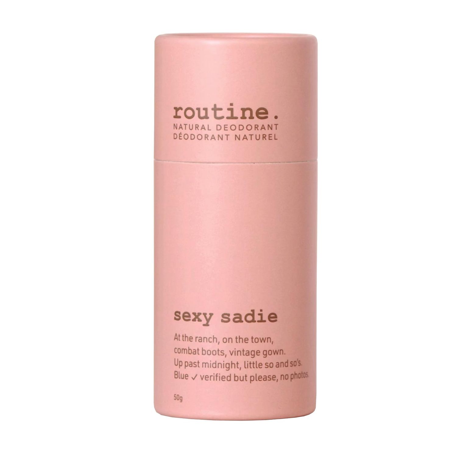 Routine Natural Deodorant Sexy Sadie Deo Stick | 50 grams Natural Deodorant Aluminum Free Natural Deodorant For Women &amp; Men | (Stick Formula)