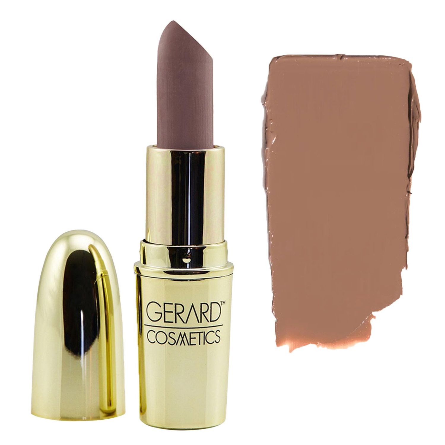 Gerard Cosmetics Lipstick Mystic Moon, Grey Mauve Lipstick with Luxe Satin Finish, Highly Pigmented, Smooth Formula with Hydrating Ingredients, Long Lasting, Cruelty Free &amp; Made in USA