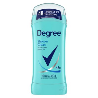 Degree Original Antiperspirant Deodorant Shower Clean 48-Hour Sweat &amp; Odor Protection Antiperspirant for Women 2.6 oz