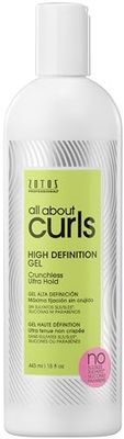 All About Curls High Definition Gel | Crunchless Ultra Hold | Define, Moisturize, De-Frizz | All Curly Hair Types | Vegan &amp; Cruelty Free | Sulfate Free | 15 Fl Oz