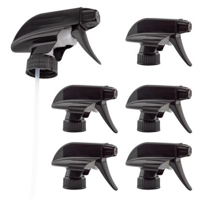 Cornucopia Brands 3-Setting Mist Spray &amp; Stream Sprayer Replacement Parts (6-Pack); Fits Standard 8oz / 16oz Boston Round 28/400 Neck Bottles