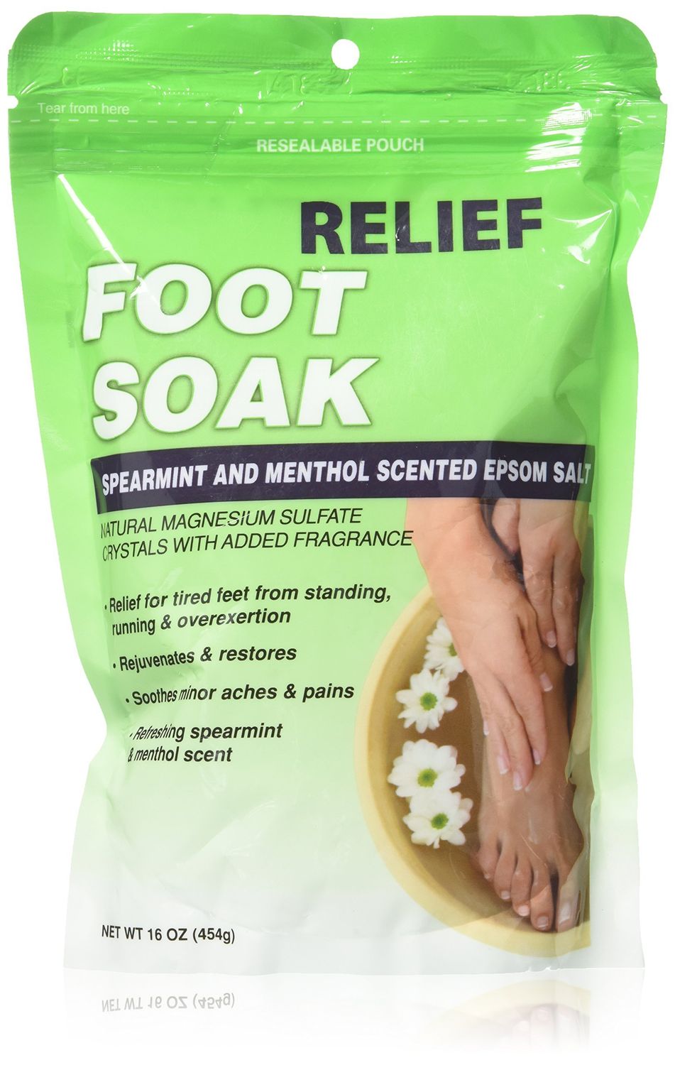 Relief MD Foot Soak Spearmint &amp; Menthol Epsom Salt, 16 oz