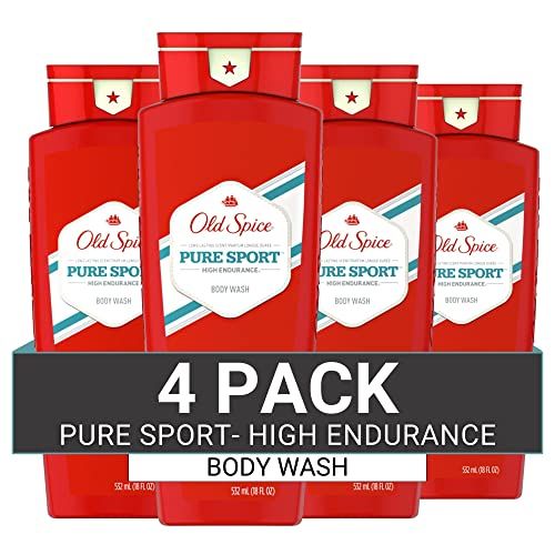 Old Spice High Endurance Body Wash for Men, Pure Sport Scent, 18 FL OZ (532 mL)
