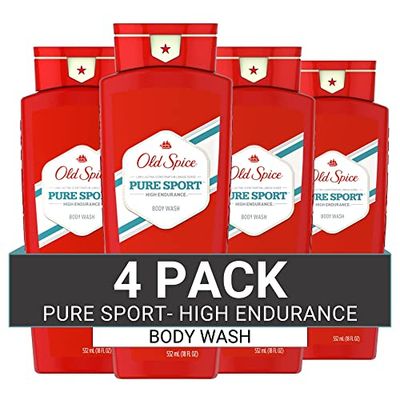 Old Spice High Endurance Body Wash for Men, Pure Sport Scent, 18 FL OZ (532 mL)