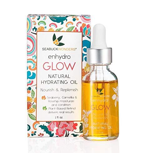 Seabuckwonders Enhydro GLOW Natural Hydrating Face Oil Serum, 1 FL OZ, Replenish Dry Skin