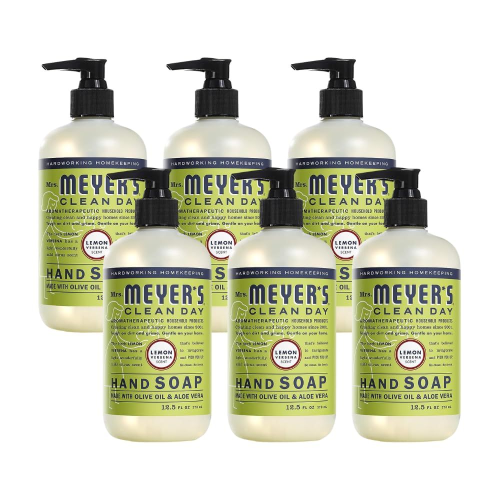 Mrs. Meyer&#39;s Liquid Hand Soap Lemon Verbena, 12.5 Fl Oz (Pack of 6)