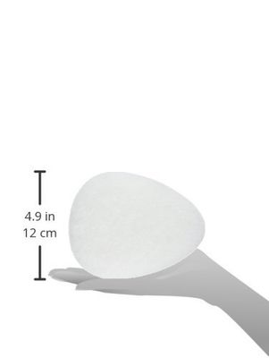 Bath Accessories Body Smoothing Teardrop Sponge, White, X-Large