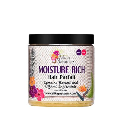 Alikay Naturals Moisturizer Rich Hair Parfait Natural Shea Butter, Argan Oil &amp; Coconut Oil 8 Ounce