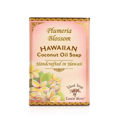 Island Soap &amp; Candle Works Handmade Coconut Soap, Plumeria