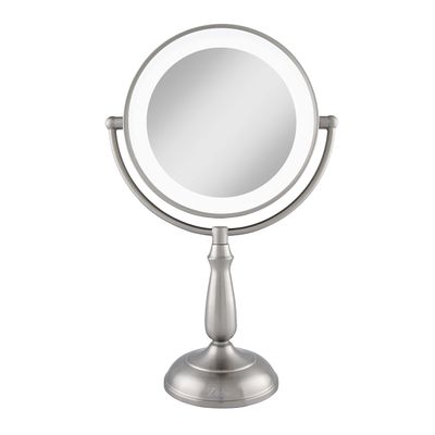 Zadro 11&quot; Makeup Mirror with Lights and Magnification Dimmable Touch LED Lighted Makeup Mirror with Magnification