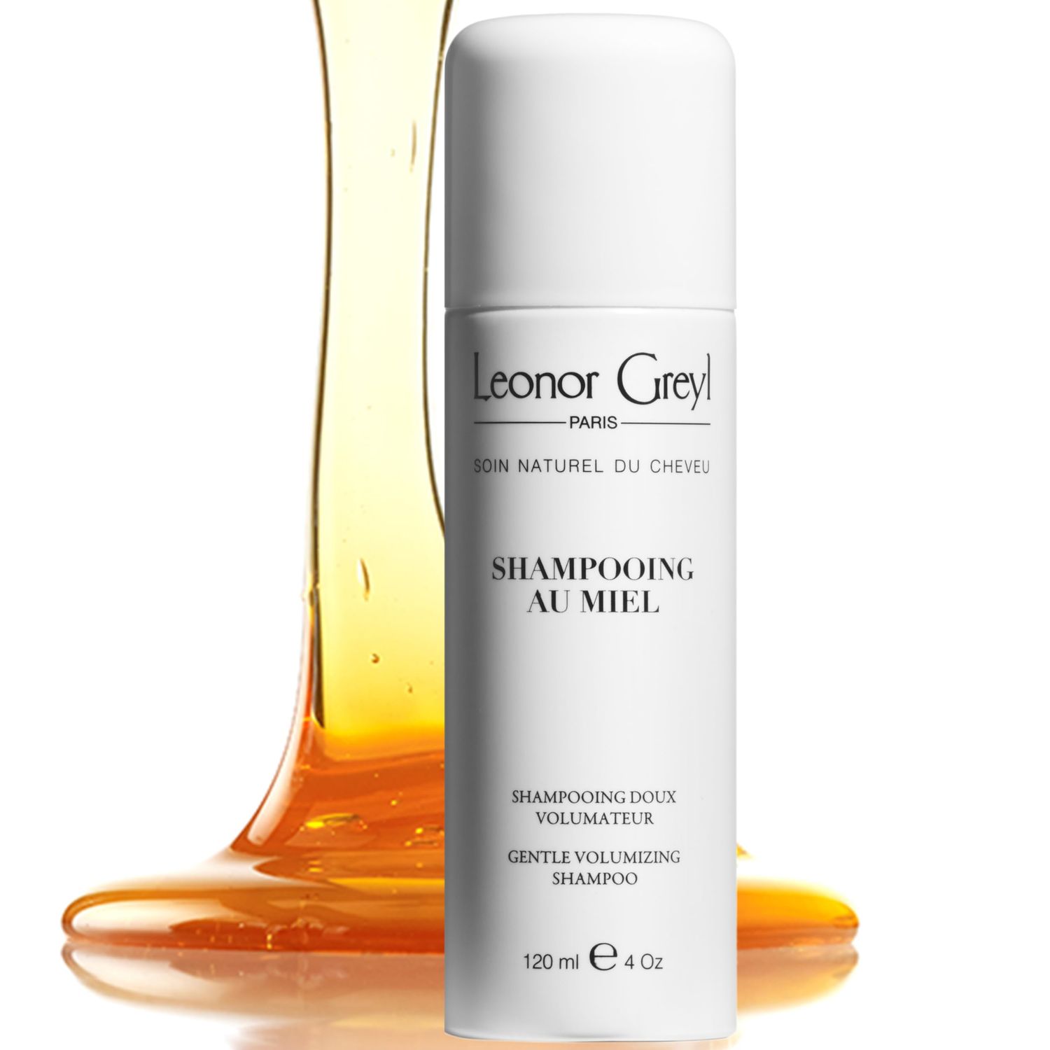 Leonor Greyl Gentle Volumizing Honey Shampoo - Shampooing Au Miel 97% Natural Ingredients, Lavender Honey, French Rose Extracts Build Volume, Flexibility &amp; Shine. 4 fl Oz. Made In France.