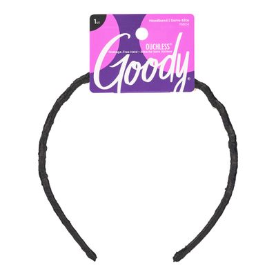 Goody Ouchless Headband For All Hair Types - Colour Collection, Black - Comfort Fit for All-Day Wear - Beautiful Design for Instant Style - Pain-Free Hair Accessories for Women, Men, Boys &amp; Girls