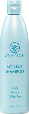 Ovation Hair Volume Shampoo - For Voluminous, Bouncy Hair - 12 oz - Gentle Cleansing and Helps Removes Excess Hair Oil - For Fine, Thin Hair - With Fenugreek, Aloe Vera, Saw Palmetto