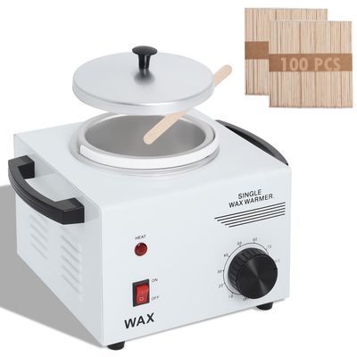 Podoy Wax Warmer for Hair Removal, Professional Single Wax Warmer Pot Melter, Adjustable Temperature, Compact and Portable, SPA Salon Equipment, 14 Ounce