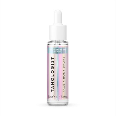 Tanologist Face and Body Self Tan Drops, Medium - Bronzing Drops - Illuminating Self Tanning Drops, Natural Ingredients &amp; Vegan - 1.01 Fl Oz