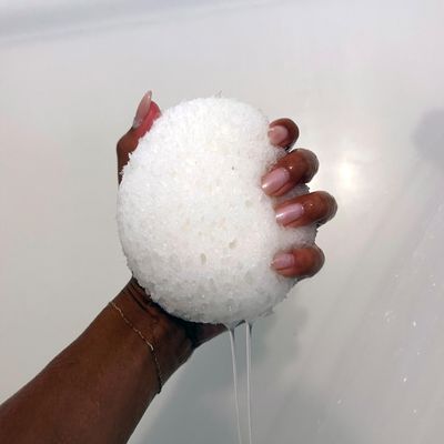 kai Body Buffer, 2 Count, Innovative Bath sponges That Gently exfoliates Skin While Cleansing The Body with a Fresh + Clean Gardenia Scent, Vegan, Cruelty Free, Made in The USA