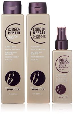 B3 Brazilian Bondbuilder Extension Shampoo/Conditioner/Refresh Trio Pack, 15 fl. oz.