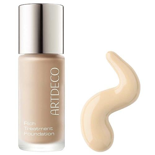 ARTDECO Rich Treatment Foundation - Sunny Shell N10 - Conceals Imperfections &amp; Creates Flawless Complexion - Long-Lasting - Even &amp; Velvety-Smooth Finish - Water-Resistant - Vegan Makeup - 0.67 Fl Oz