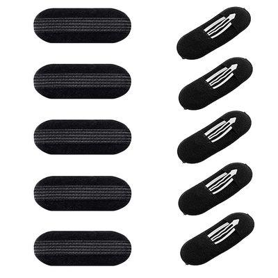 NARAMAX 5 Pairs Hair Clips, Women&#39;s Black 3inch Hair Volume Base Styling Accessories Insert Tool for Beehive Hair Styler Barrettes and Hair Increasing