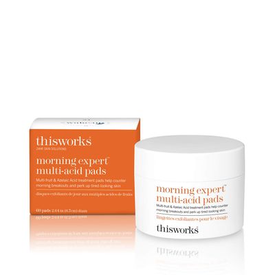 thisworks morning expert multi-acid pads: Refresh Morning Skin &amp; Clear Acne, 60 Pads