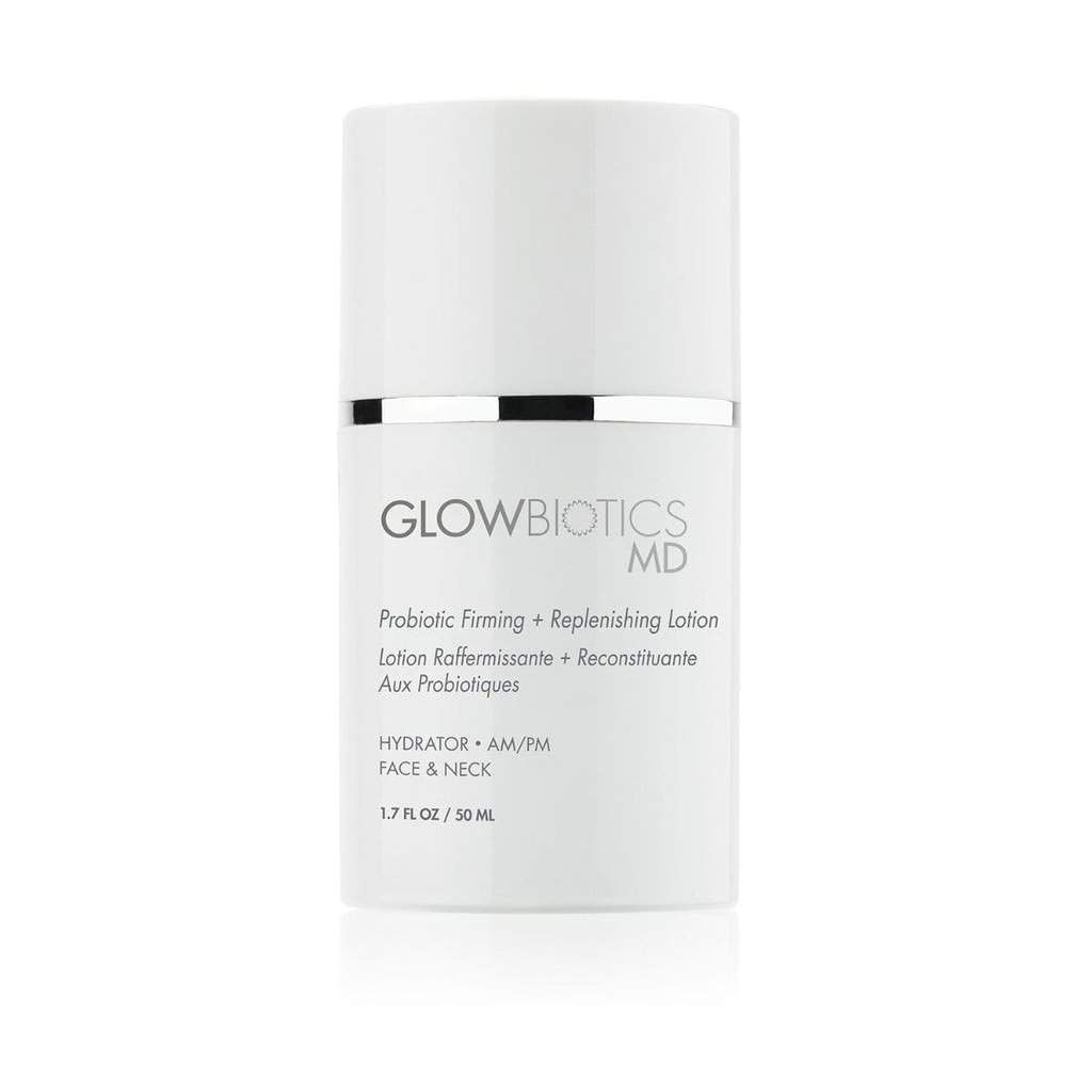 Glowbiotics Probiotic Firming + Replenishing Lotion: Lightweight Daily Moisturizer for Aging and Dry Skin, Reduces Wrinkles and Fine Lines, With Hyaluronic Acid and Vitamin B3, 1.7 Fl Ounce