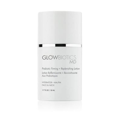 Glowbiotics Probiotic Firming + Replenishing Lotion: Lightweight Daily Moisturizer for Aging and Dry Skin, Reduces Wrinkles and Fine Lines, With Hyaluronic Acid and Vitamin B3, 1.7 Fl Ounce