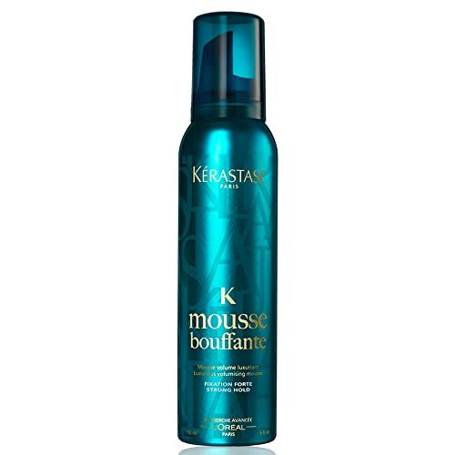 Kerastase Mousse Bouffante Hair Mousse | Volumizing and Bodying Styling Product | Strong Hold | Heat Protectant | With Vitamins | For All Hair Types | 150ml