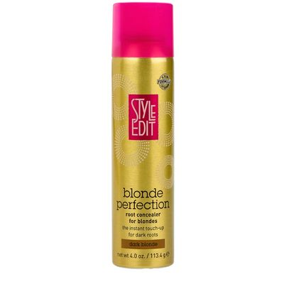 Style Edit DARK BLONDE Root Concealer Touch Up Spray | Instantly Covers Grey Roots | Professional Salon Quality Cover Up Hair Products for Women| 4 Ounce (Pack of 1)