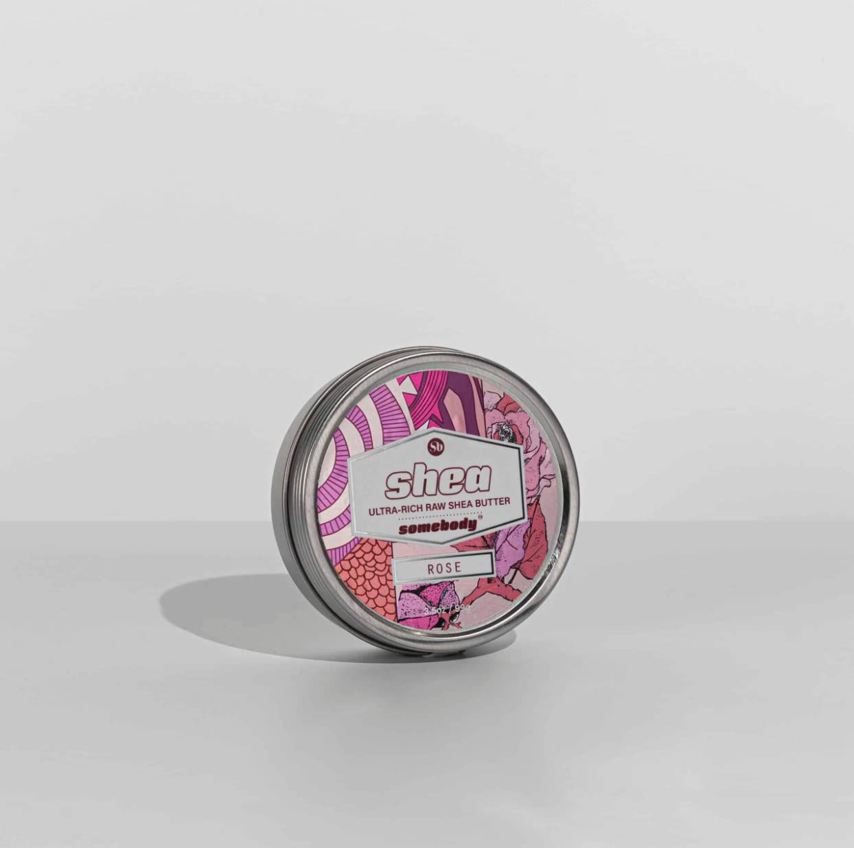 Somebody Raw Organic Shea Butter - Moisturize, Protect and Soften Skin (Rose 3.5oz)