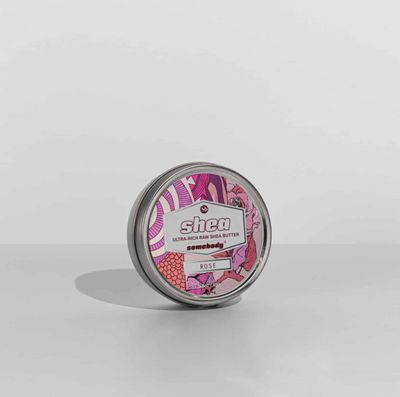 Somebody Raw Organic Shea Butter - Moisturize, Protect and Soften Skin (Rose 3.5oz)