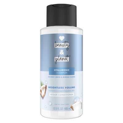 Love Beauty and Planet Weightless Volume Conditioner with Hylauronic acid Coconut Water &amp; Mimosa Flower for Thin and Fine Hair Care 13.5 oz