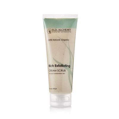 RD ALCHEMY - 100% Natural &amp; Organic Rich Exfoliating Cream Face Scrub for Dull Dry Skin. Exfoliate &amp; brighten with AHAs, Jojoba Beads, and Pumpkin &amp; Papaya enzymes for smoother, clearer skin!